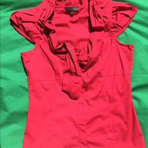 The Limited Red Career Blouse Small